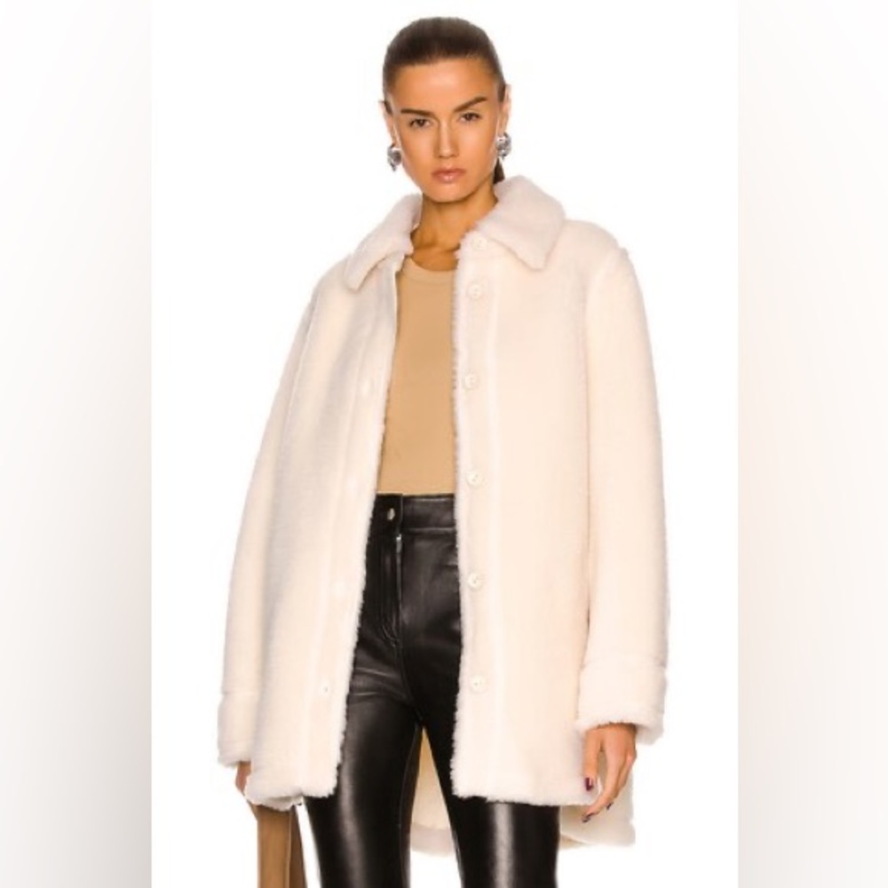 New STAND STUDIO Veron Jacket In Ivory Wool Size 32 - Picture 14 of 16